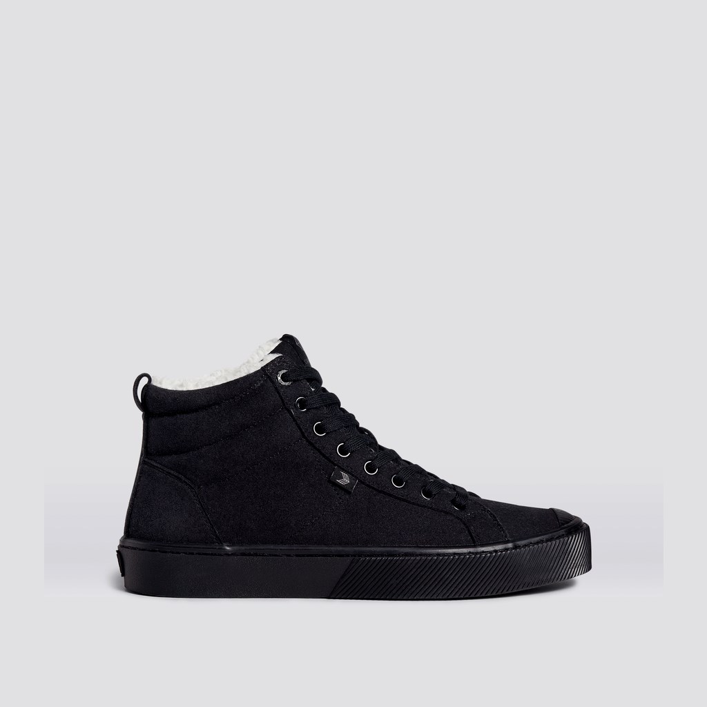 OCA HIGH Cariuma High Top Daim Vegan Noir Homme | WEH-6447706